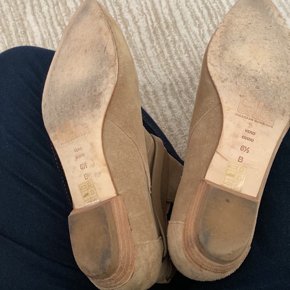 Belle Sigerson Morrison Camel Suede Strappy booties - Picture 13 of 15